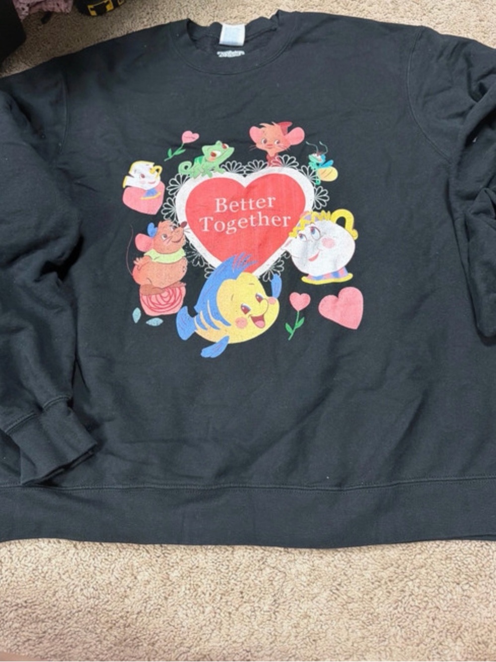 Disney Better Together Black Graphic Sweatshirt